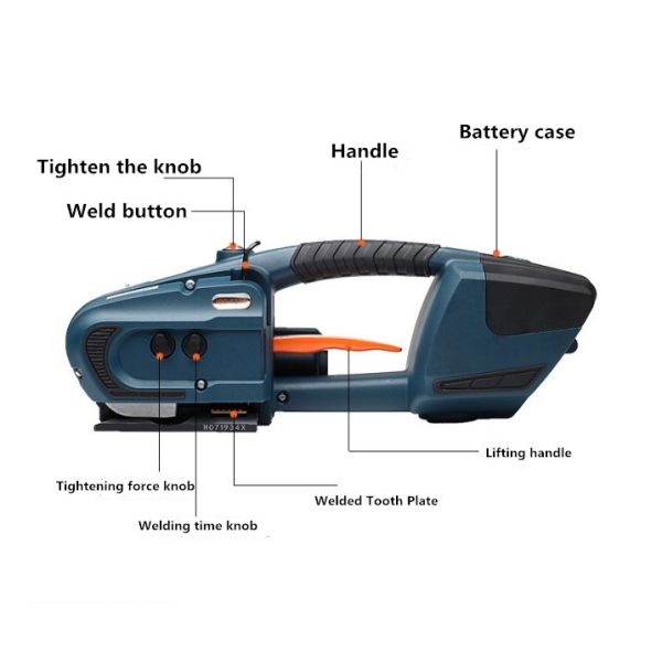2-5s Welding Time Semi Automatic Electric Battery Powered Wrapping Tools for PP and PET