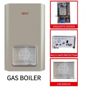 China 3C Wall Hanging Gas Furnace Golden Shell Wall Mounted Water Heater Dual Function wholesale