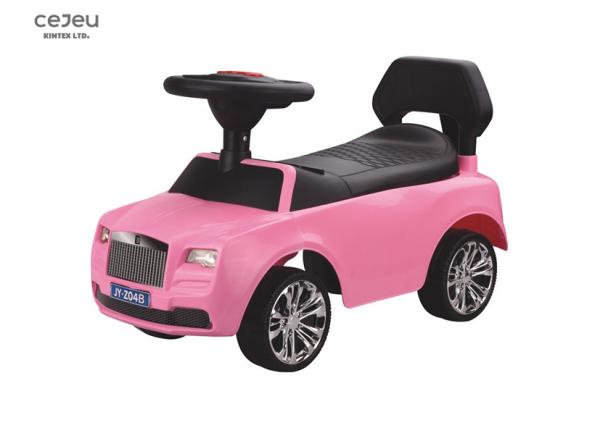 Quality CE Foot To Floor Ride On Car For 18 Month Pink With Easy To Grasp Handle for sale