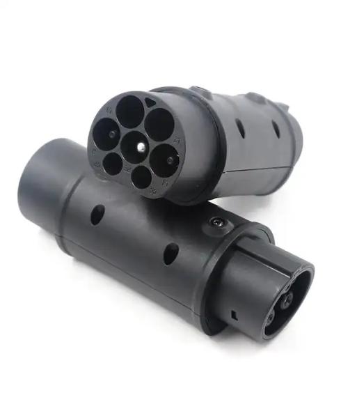 Quality 32A Single Phase EVSE Adapter Type 2 To Type 1 J1772 To IEC62196 Adapter for sale