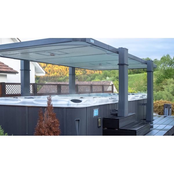 Automatic Swim Spa Covers With 4 Lifting Columns And Controller