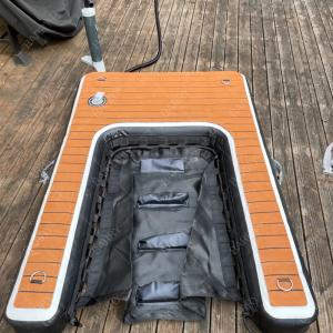 China Portable Adjustable Folding Dog Ramp Inflatable Dog Dock Ramp Stair Pets Dog Ramp For Pools, Lakes, Boats And Docks on sale