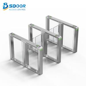 China Security Automatic Full Height RoHs Glass Turnstile Gate wholesale