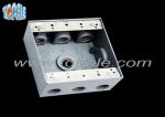 Square Weatherproof Electrical Boxes 3 Hole One Gang Outlet Fitting Accessory