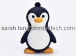 Cartoon USB Flash Drive High Speed Customized Cute Penguin PVC USB Stick